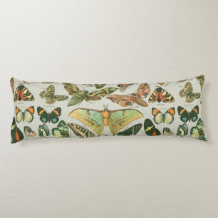Vintage Butterfly Moth Pattern Print Body Cushion