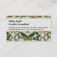 Vintage Butterfly Moth Pattern Print
