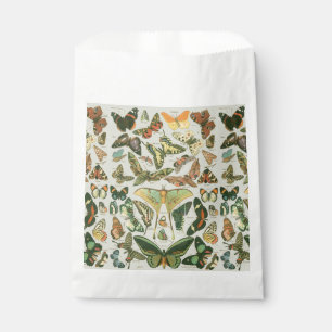 Vintage Butterfly Moth Pattern Print Favour Bags