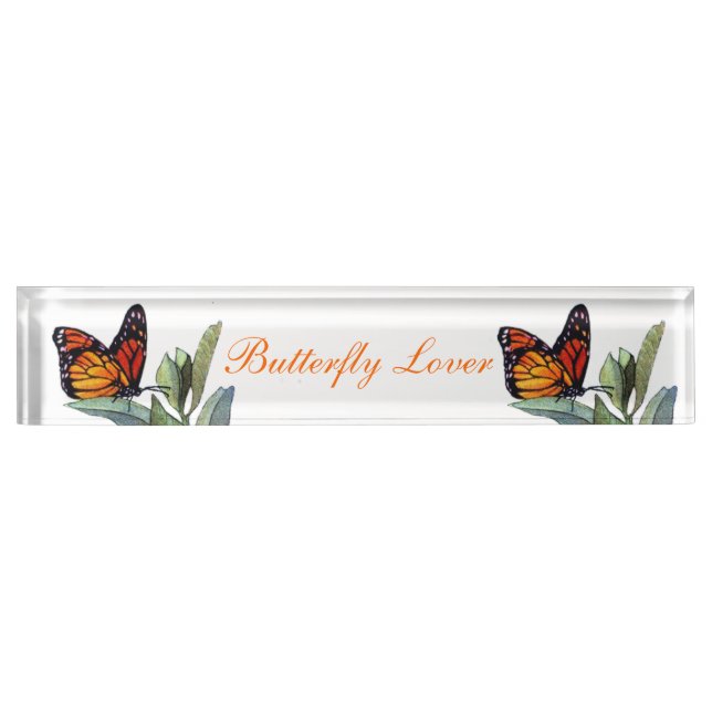 Vintage Butterfly Nameplate (Front)
