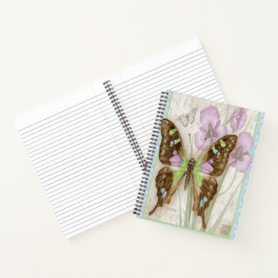 Vintage butterfly notebook