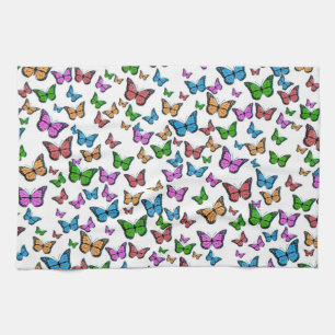 Vintage Butterfly Papillon Old Illustration Art Tea Towel