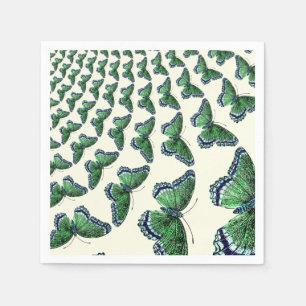 Vintage Butterfly Pattern Perfect for Decoupage Napkin