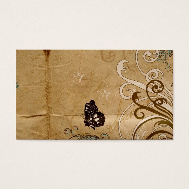 Vintage butterfly Profile Card (Front)