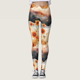 Vintage Butterfly Wildflower (10) Leggings