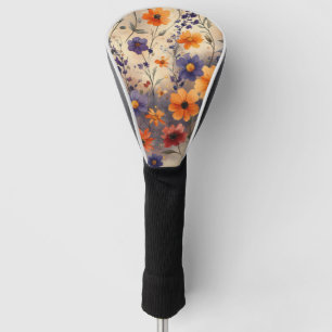 Vintage Butterfly Wildflower (11) Golf Head Cover