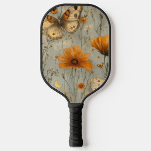 Vintage Butterfly Wildflower (1) Pickleball Paddle