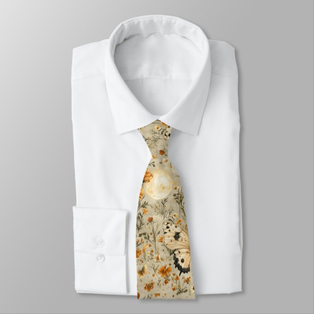 Vintage Butterfly Wildflower (2) Tie (Tied)