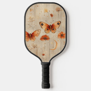 Vintage Butterfly Wildflower (3) Pickleball Paddle