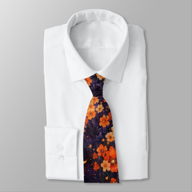 Vintage Butterfly Wildflower (3) Tie (Tied)