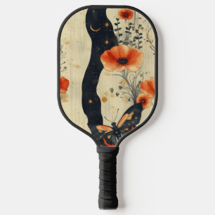 Vintage Butterfly Wildflower (6) Pickleball Paddle