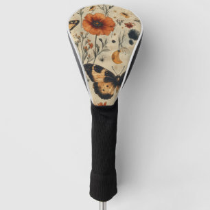 Vintage Butterfly Wildflower (7) Golf Head Cover