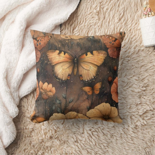 Vintage Butterfly Wildflower (8) Cushion (Blanket)