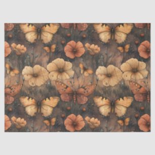 Vintage Butterfly Wildflower (8) Tissue Paper