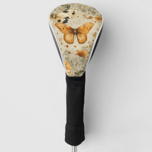 Vintage Butterfly Wildflower (9) Golf Head Cover