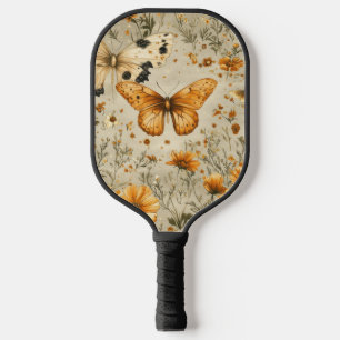 Vintage Butterfly Wildflower (9) Pickleball Paddle