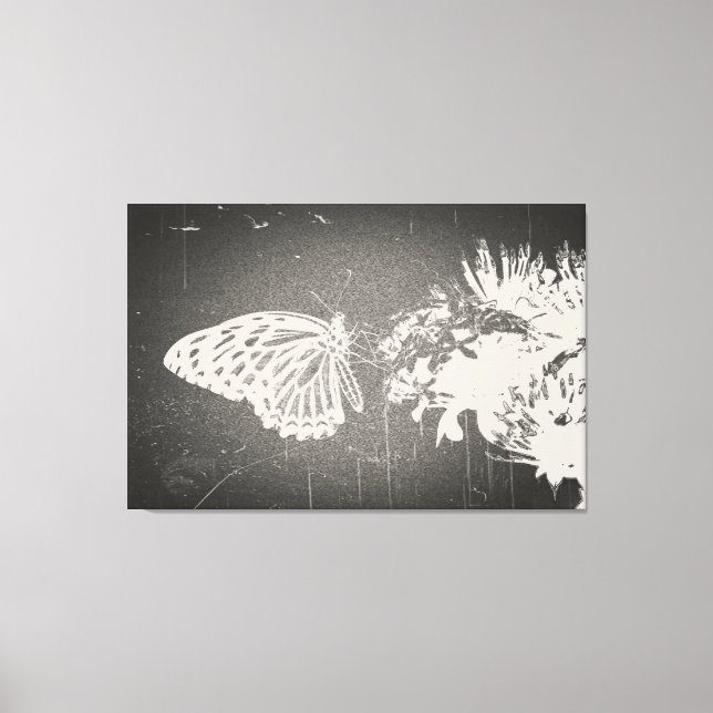 Vintage Butterfly - Wrapped Canvas (Front)