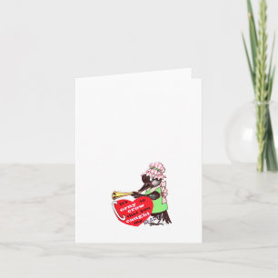 Vintage C for Crow Valentine Card