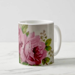 Vintage Cabbage Rose Elegance Coffee Mug