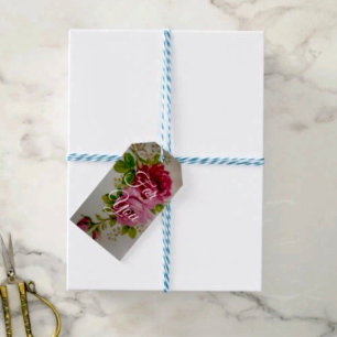 Vintage Cabbage Rose Elegance Gift Tags