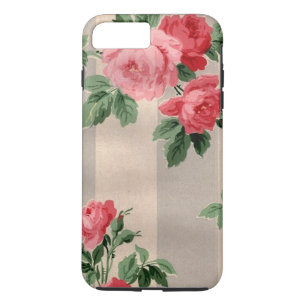 Vintage Cabbage Roses Wallpaper Print Case-Mate iPhone Case