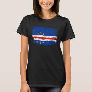 Vintage Cabo Verde Flag For Cabo Verdean T-Shirt