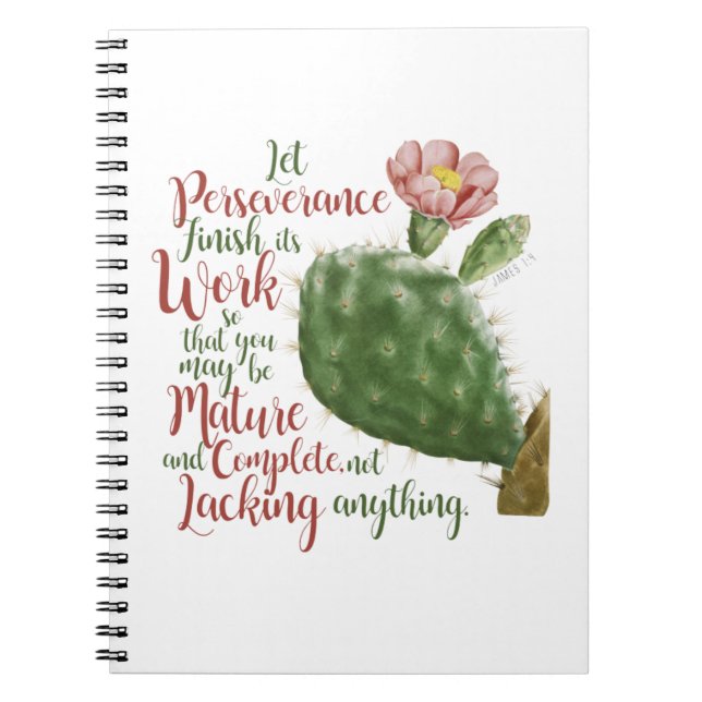 Vintage Cactus of J P Redouté illustrated  Notebook (Front)
