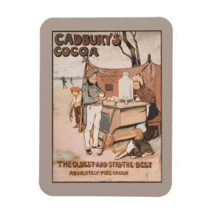 Vintage Cadbury's Cocoa Advertisement Magnet