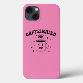 Vintage Caffeinated AF iPhone 13 Case