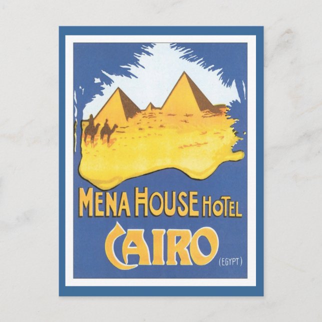 Vintage Cairo Egypt Postcard (Front)