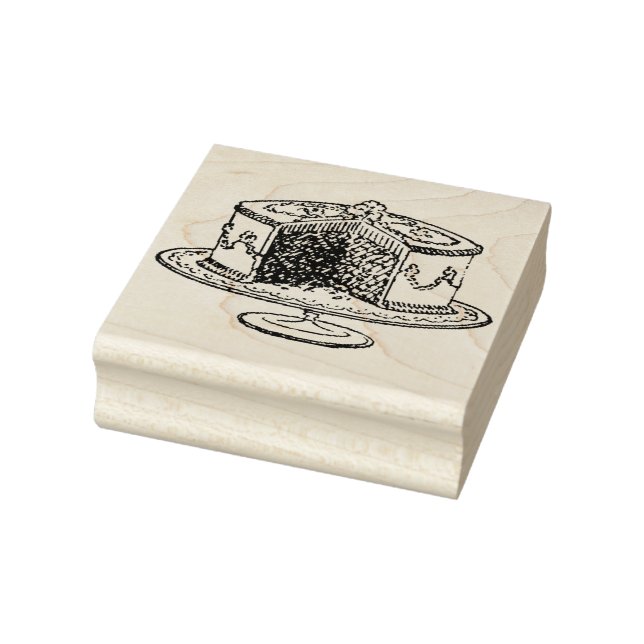 Vintage Cake Rubber Art Stamp (Stamp)