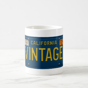 Vintage Cali   Retro 1969 California License Plate Coffee Mug