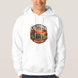 Vintage California Admission Day Retro Bear & Popp Hoodie