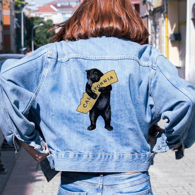 Vintage California Bear Hug Denim Jacket (Creator Uploaded)