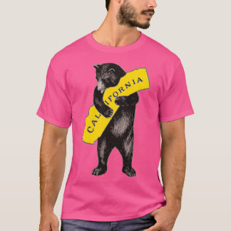 Vintage California Bear Hug Illustration T-Shirt