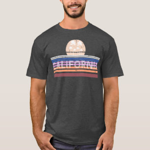 Vintage California Cali Palm Trees Sunset Surf T-Shirt