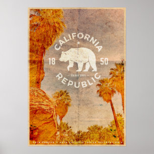 Vintage California Canyon poster