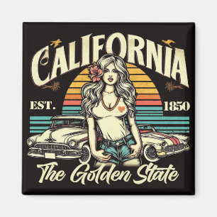 Vintage California Girl Magnet