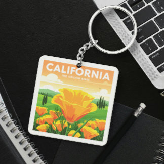 Vintage California Key Ring