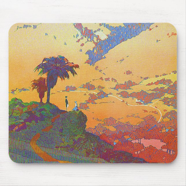 Vintage California Landscape Mousepad (Front)