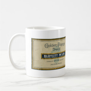 Vintage California Pear Label Coffee Mug