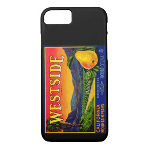 Vintage California Pears Fruit Label Case-Mate iPhone Case