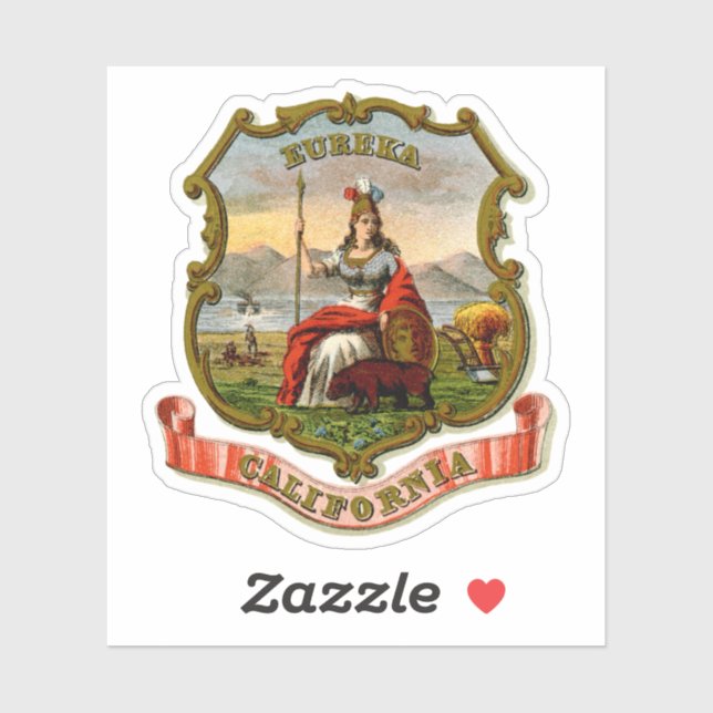 Vintage California State Coat Of Arms (Sheet)