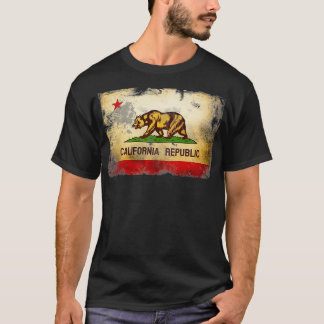 Vintage California State Flag Cool Cali Flags for  T-Shirt