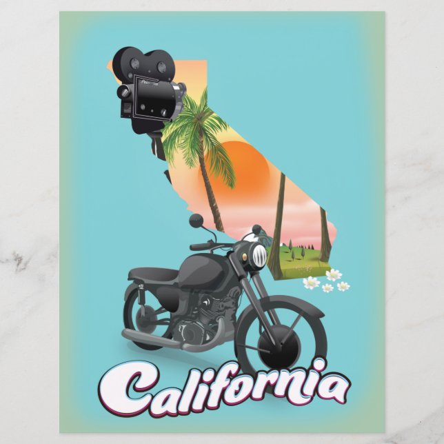Vintage California Travel poster (Front)