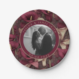 Vintage Calle Lilies Plates For Wedding Anniversar