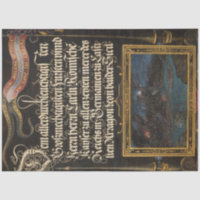 Vintage Calligraphy & Landscape Ephemera Decoupage