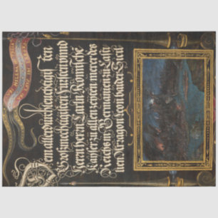 Vintage Calligraphy & Landscape Ephemera Decoupage Tissue Paper