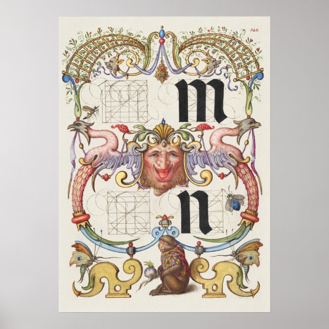 Vintage Calligraphy Poster (Front)