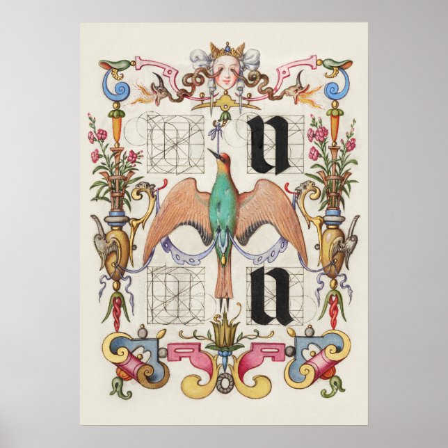 Vintage Calligraphy Poster (Front)